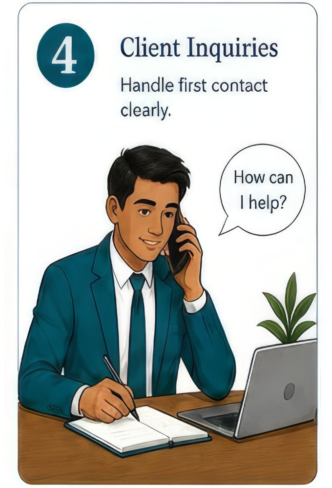 7 Steps to Law Firm Confidence - Step 4 - Client Inquiries